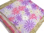 Damen tuch Blumen Halstuch Nickituch lila violett Blumen